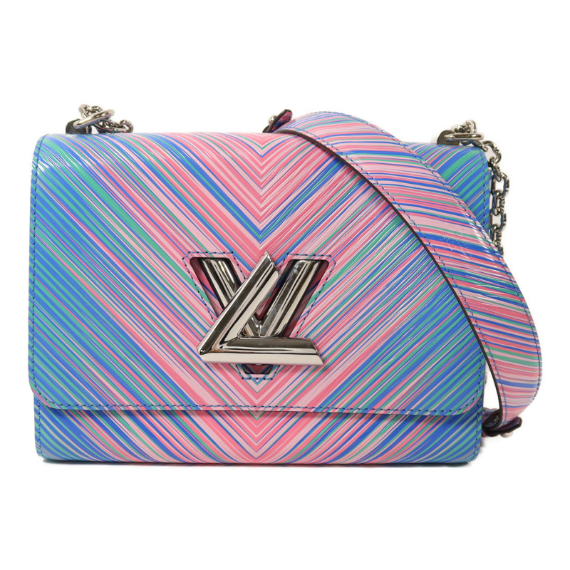 LOUIS VUITTON Tropical Epi Twist MM銀扣鏈帶肩背袋-0