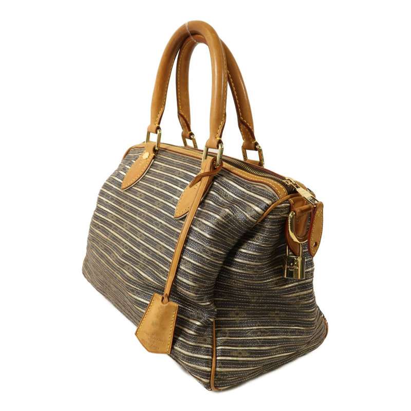 LOUIS VUITTON Monogram Eden Speedy Bandouliere 30金扣手挽袋-2