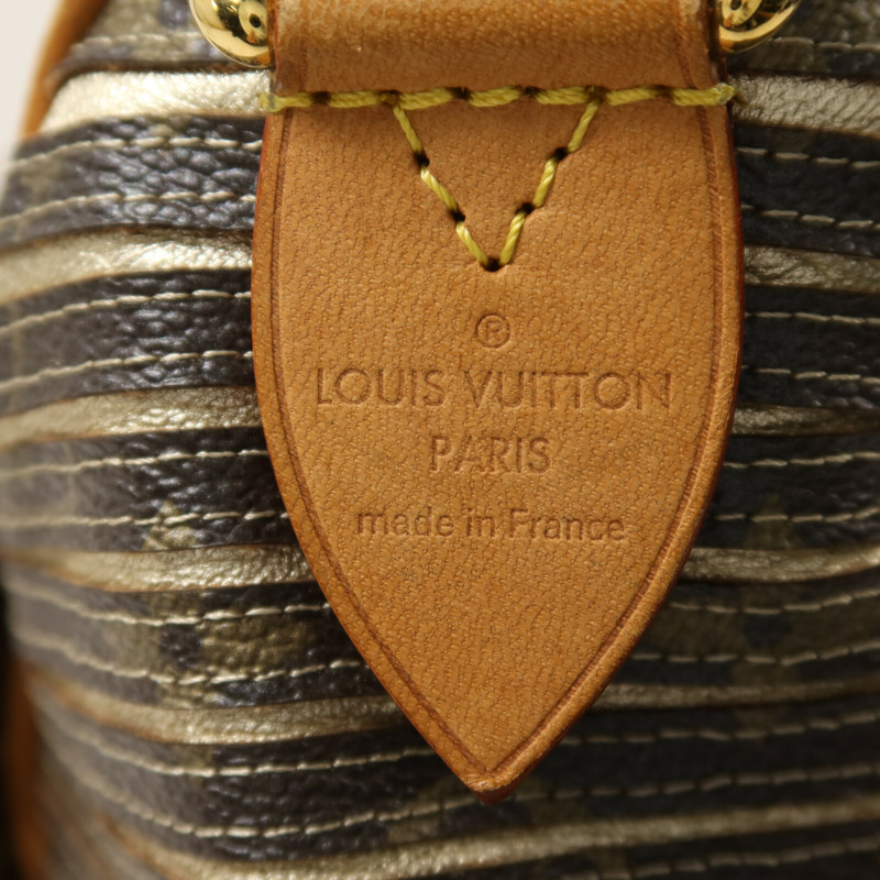 LOUIS VUITTON Monogram Eden Speedy Bandouliere 30金扣手挽袋-4