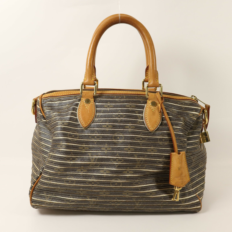 LOUIS VUITTON Monogram Eden Speedy Bandouliere 30金扣手挽袋-8