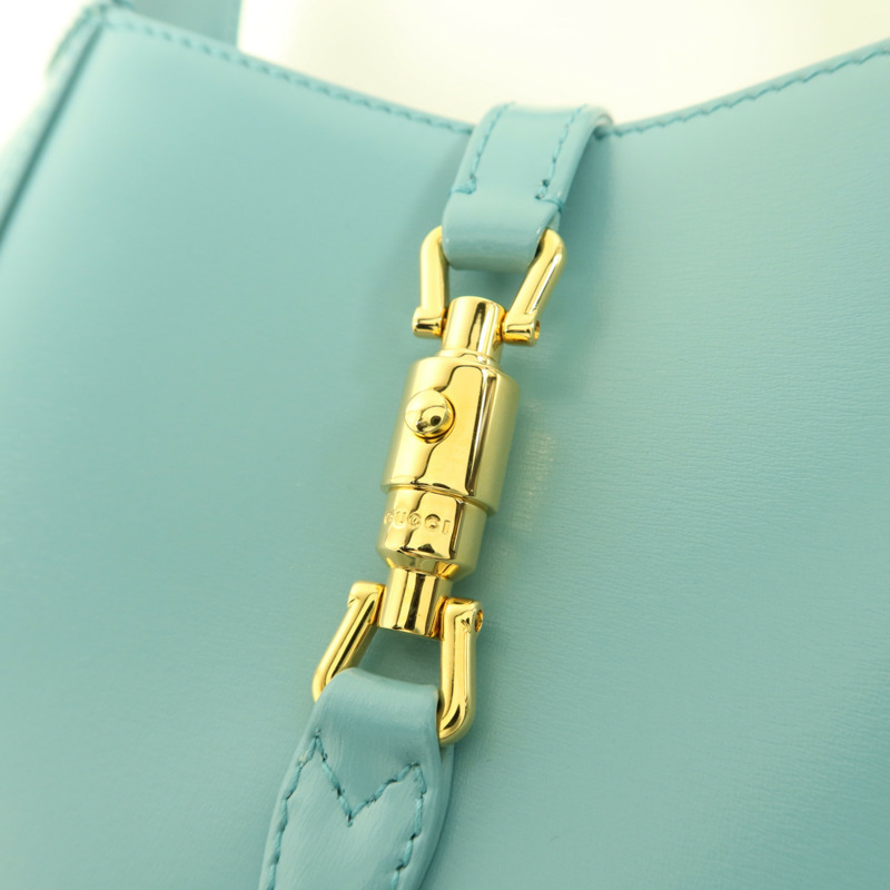 GUCCI 牛皮皮革Jackie 1961 Mini金扣手挽肩背兩用袋-9