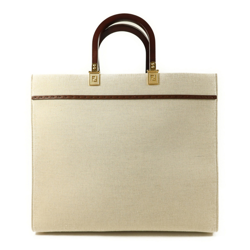 FENDI 帆布Sunshine Medium金扣手挽肩背兩用袋-1