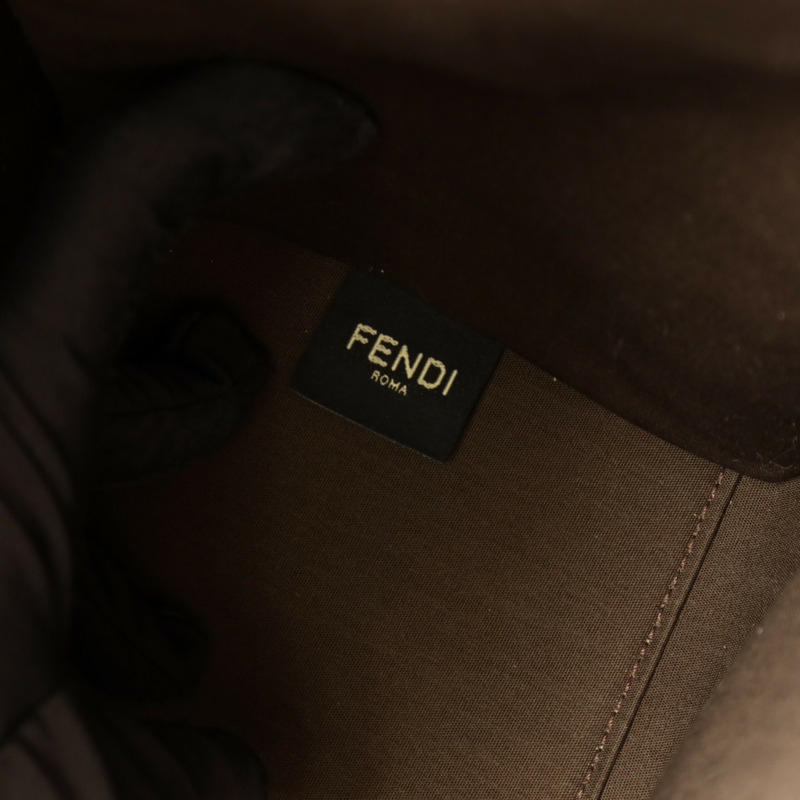 FENDI 帆布Sunshine Medium金扣手挽肩背兩用袋-8