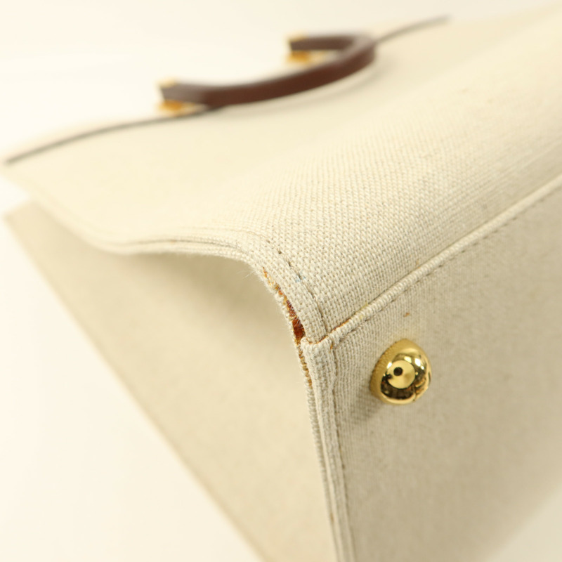 FENDI 帆布Sunshine Medium金扣手挽肩背兩用袋-16