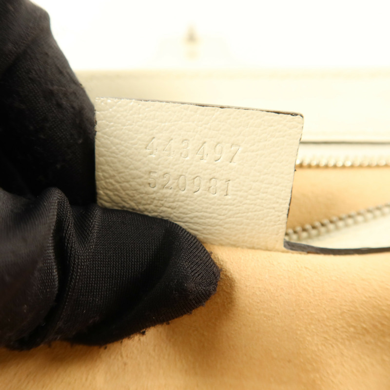 GUCCI 牛皮皮革GG Marmont Medium銀扣鏈帶肩背袋-8