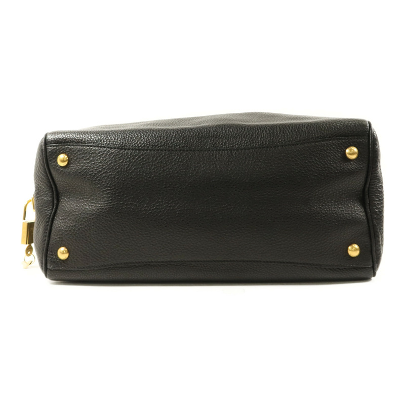 PRADA 牛皮皮革Shoulder Bag金扣肩背袋-3