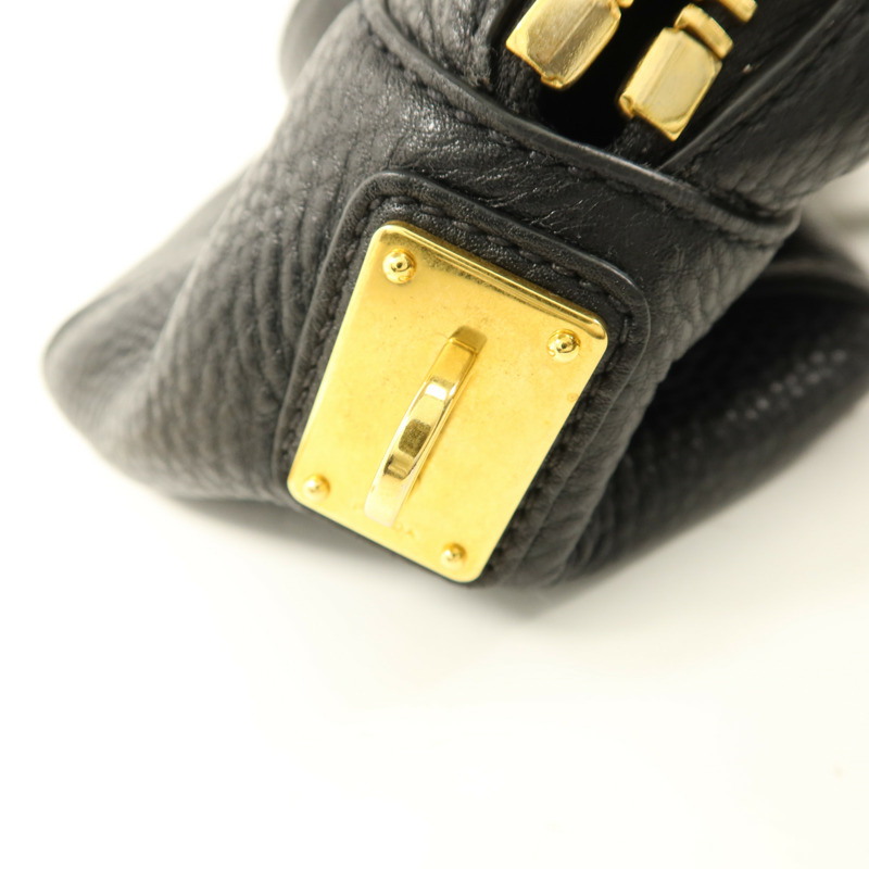 PRADA 牛皮皮革Shoulder Bag金扣肩背袋-12