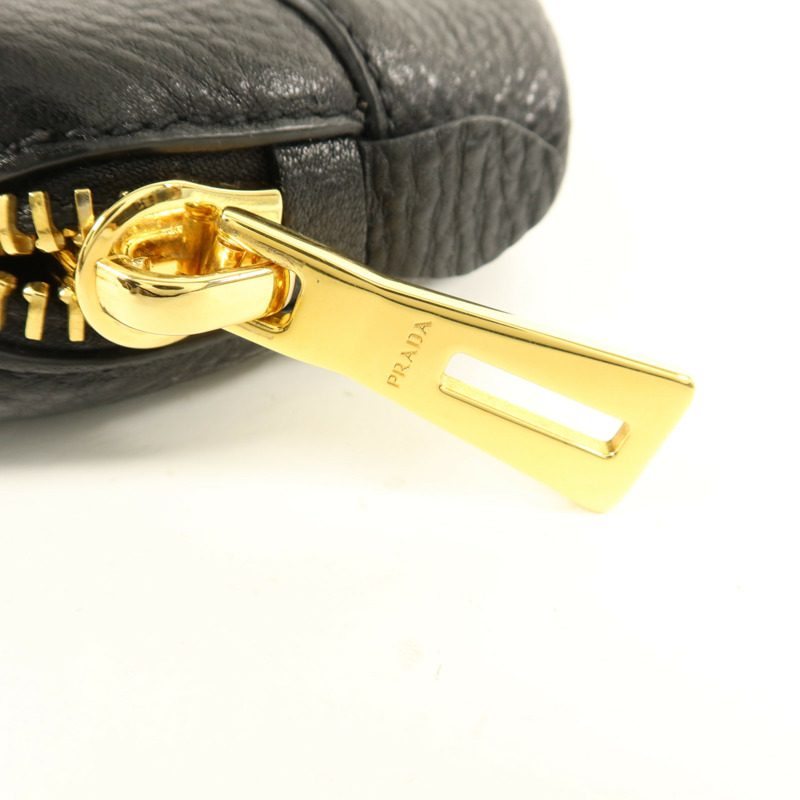 PRADA 牛皮皮革Shoulder Bag金扣肩背袋-13