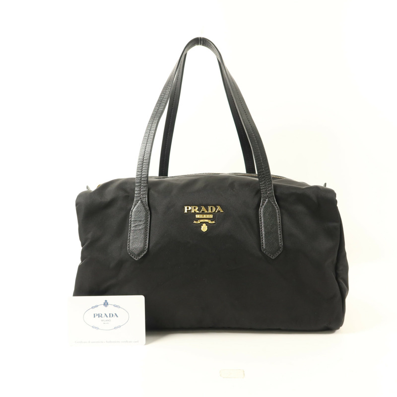 PRADA 尼龍Handbag金扣手挽袋-17