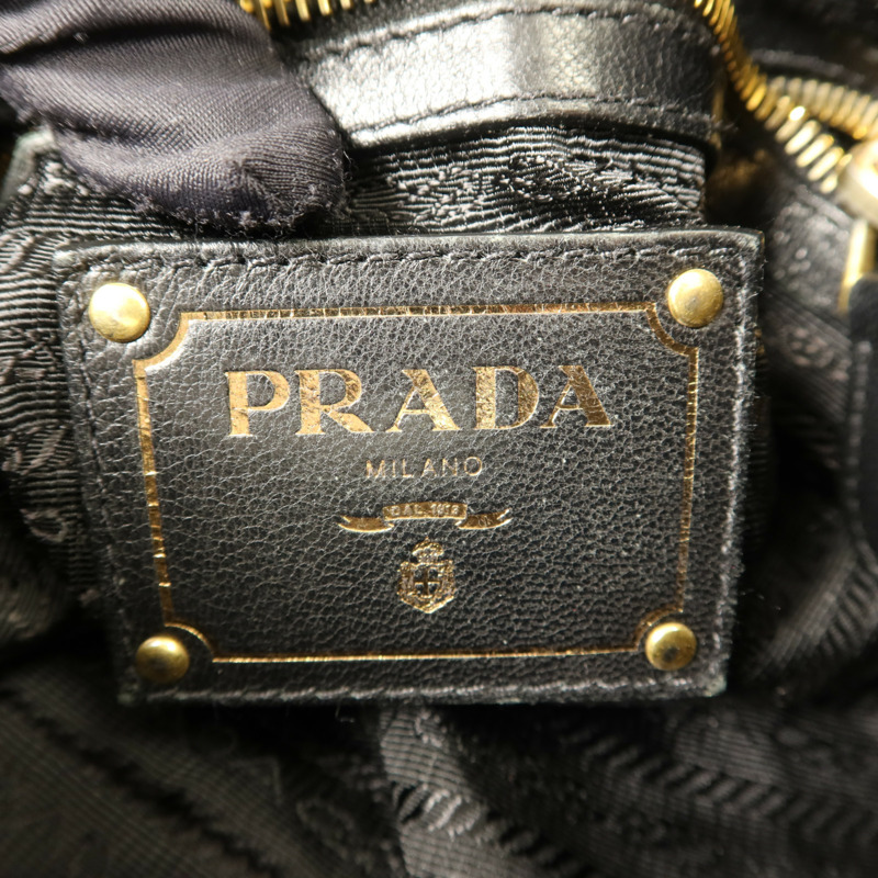 PRADA 尼龍2 Way Shoulder金扣手挽肩背兩用袋-6