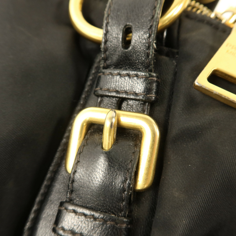 PRADA 尼龍2 Way Shoulder金扣手挽肩背兩用袋-10