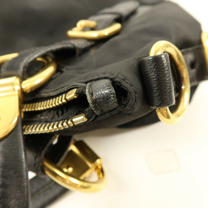 PRADA 尼龍2 Way Shoulder金扣手挽肩背兩用袋-18