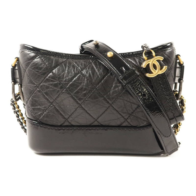 CHANEL 牛皮皮革Gabrielle Small鏈帶肩背袋-0