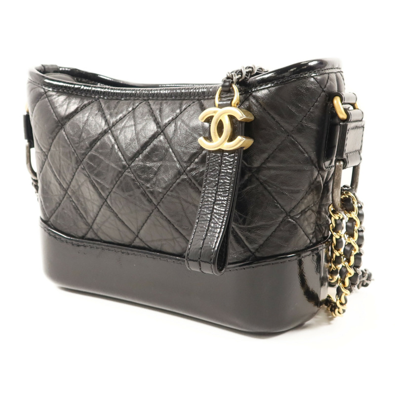 CHANEL 牛皮皮革Gabrielle Small鏈帶肩背袋-2