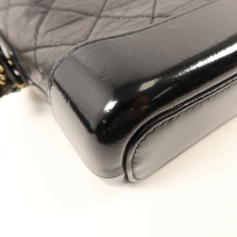 CHANEL 牛皮皮革Gabrielle Small鏈帶肩背袋-14