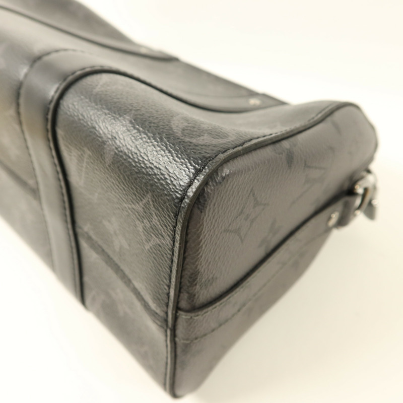 LOUIS VUITTON Monogram Eclipse City Keepall銀扣手挽肩背兩用袋-13