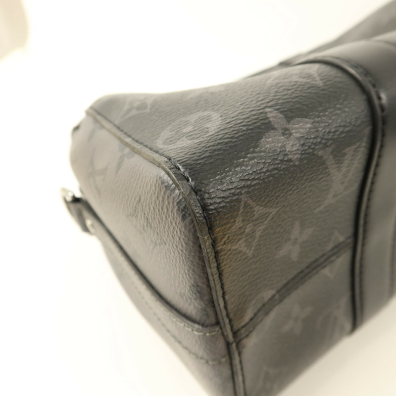 LOUIS VUITTON Monogram Eclipse City Keepall銀扣手挽肩背兩用袋-14