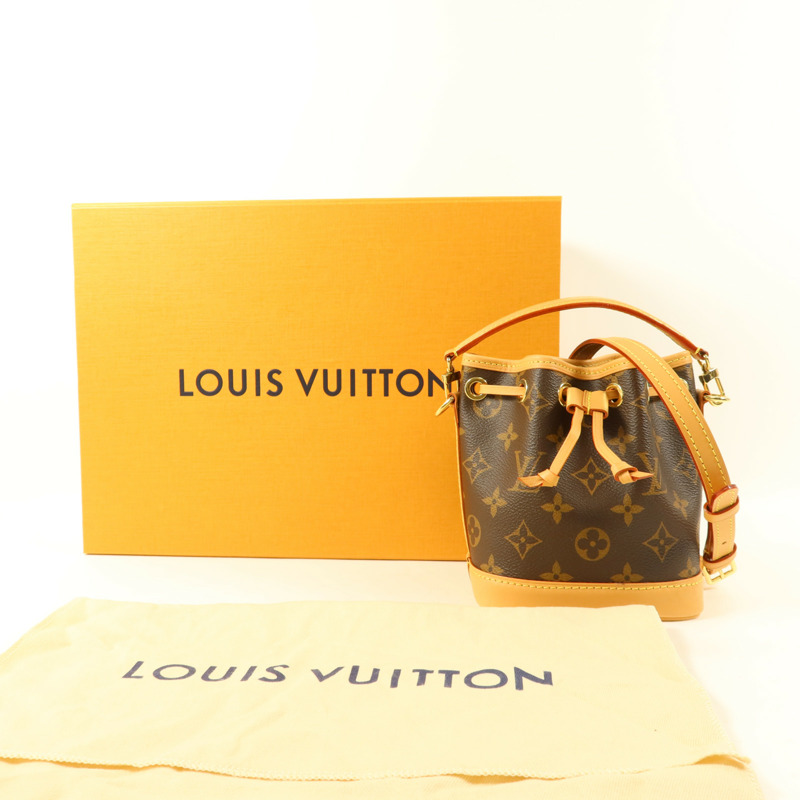 LOUIS VUITTON Monogram Nano Noe金扣手挽肩背兩用袋-15