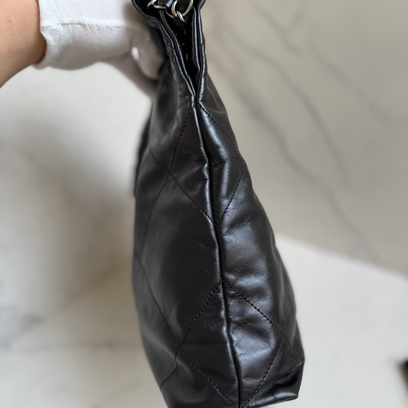 割愛香奈兒 22bag 黑銀 小號晶片款-3