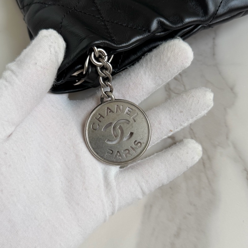 割愛香奈兒 22bag 黑銀 小號晶片款-14