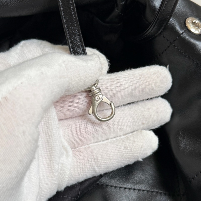 割愛香奈兒 22bag 黑銀 小號晶片款-28