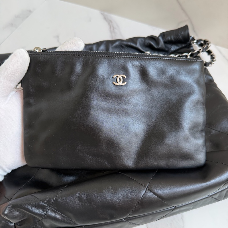割愛香奈兒 22bag 黑銀 小號晶片款-30