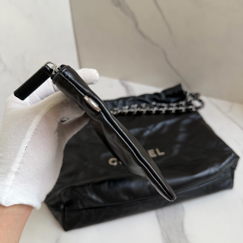 割愛香奈兒 22bag 黑銀 小號晶片款-34