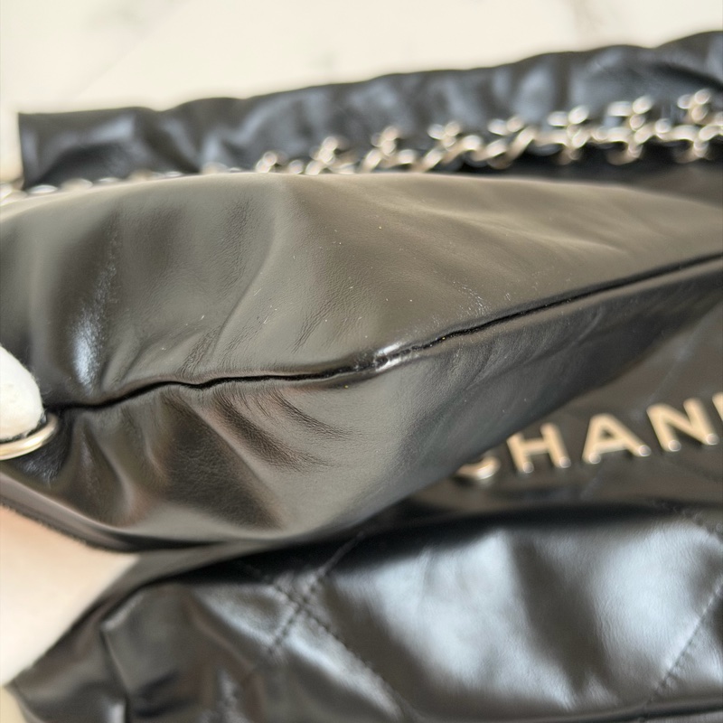 割愛香奈兒 22bag 黑銀 小號晶片款-36