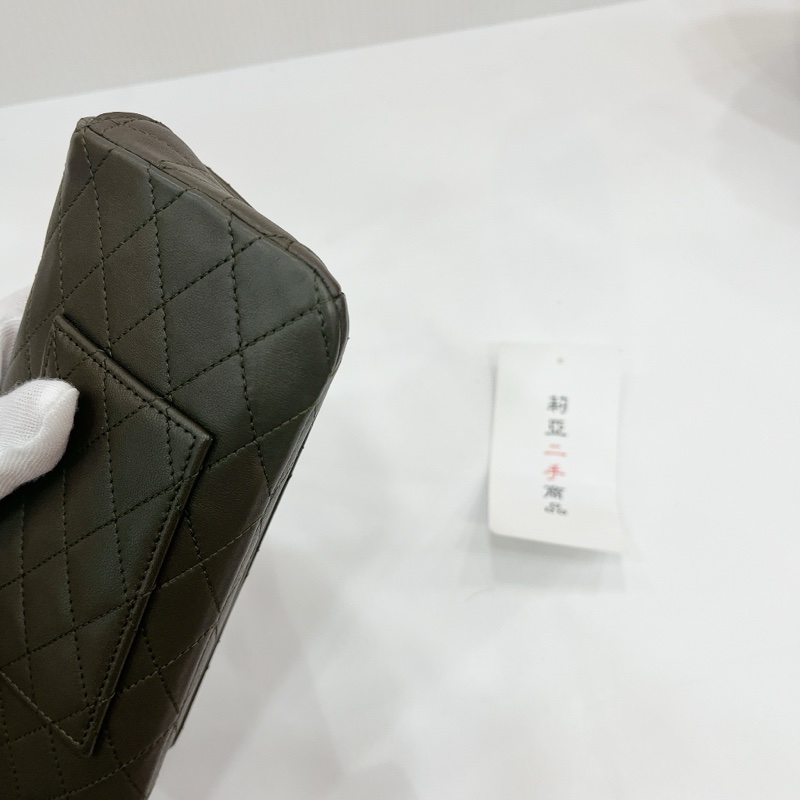 莉亞精品♡YSL 754051 眼鏡盒斜背包 綠 二手-10