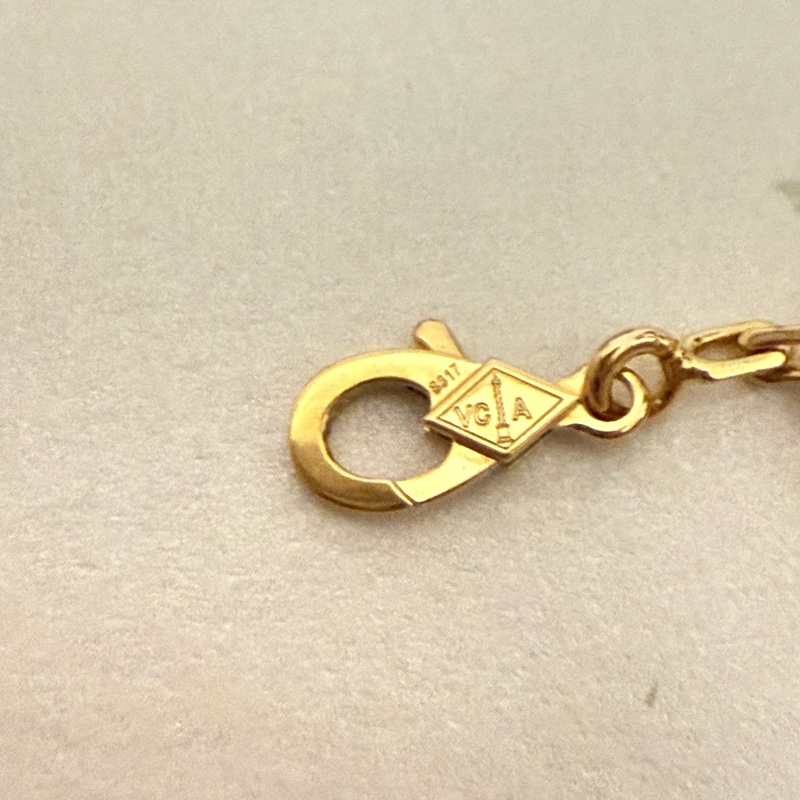 VCA梵克雅寶|Vintage Alhambra紅玉髓+鐳射五花手鍊-8