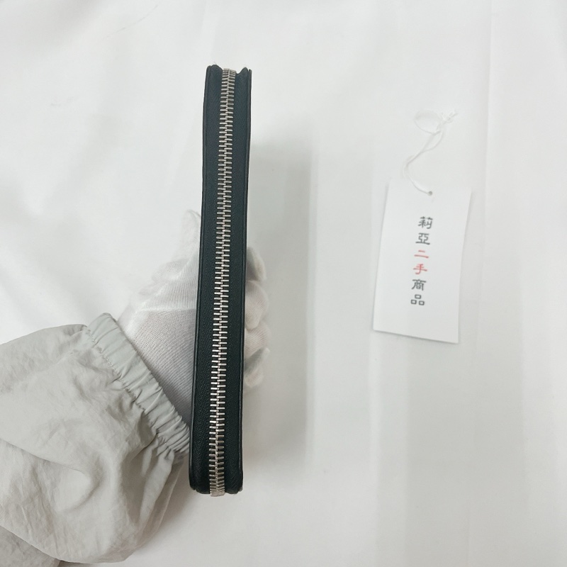 莉亞精品♡LV n63095 黑灰ㄇ拉棋盤格長夾 二手-3