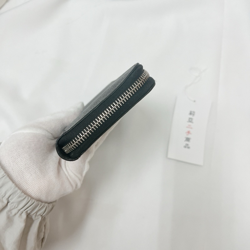 莉亞精品♡LV n63095 黑灰ㄇ拉棋盤格長夾 二手-5