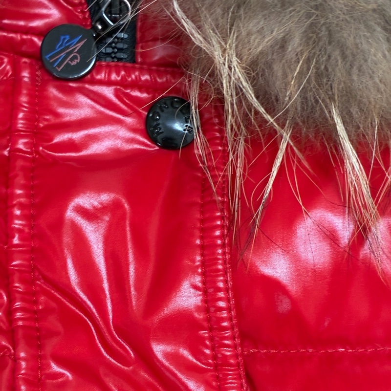 Moncler 羽絨外套 正紅色-7