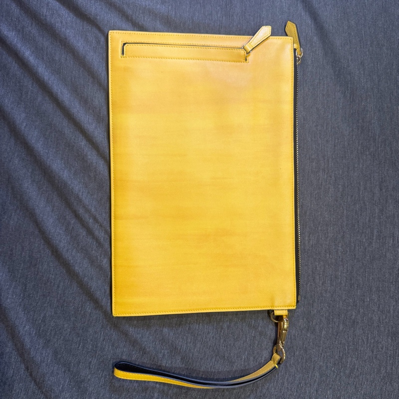 🔥 FENDI Roma 黃色手拿包 / 手拿袋-7