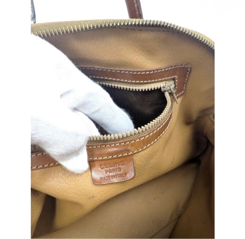 正品 CELINE 凱旋門老花貝殼包｜稀有半圓包型｜Vintage 中古美物-7