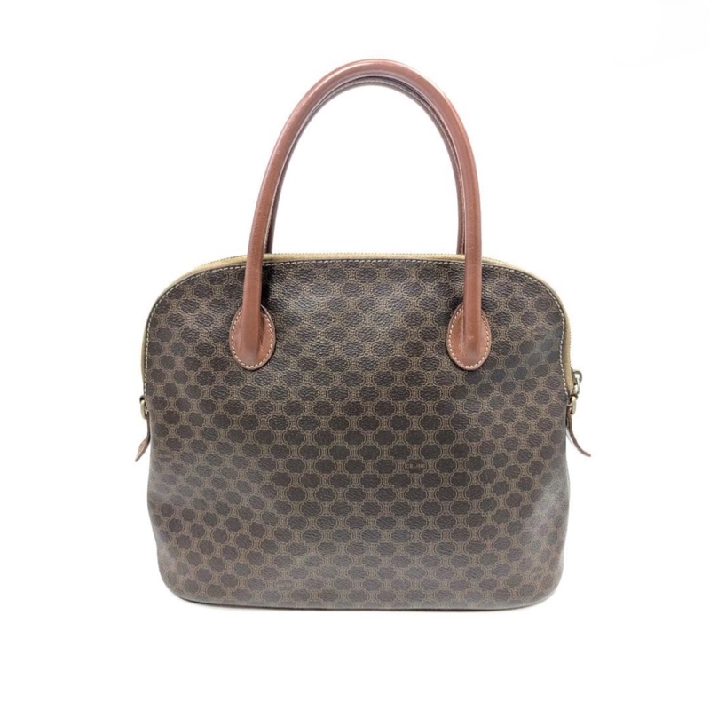 正品 CELINE 凱旋門老花貝殼包｜稀有半圓包型｜Vintage 中古美物-8