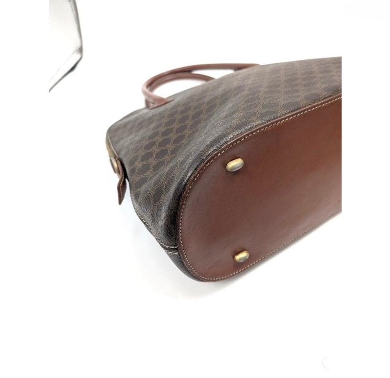 正品 CELINE 凱旋門老花貝殼包｜稀有半圓包型｜Vintage 中古美物-10