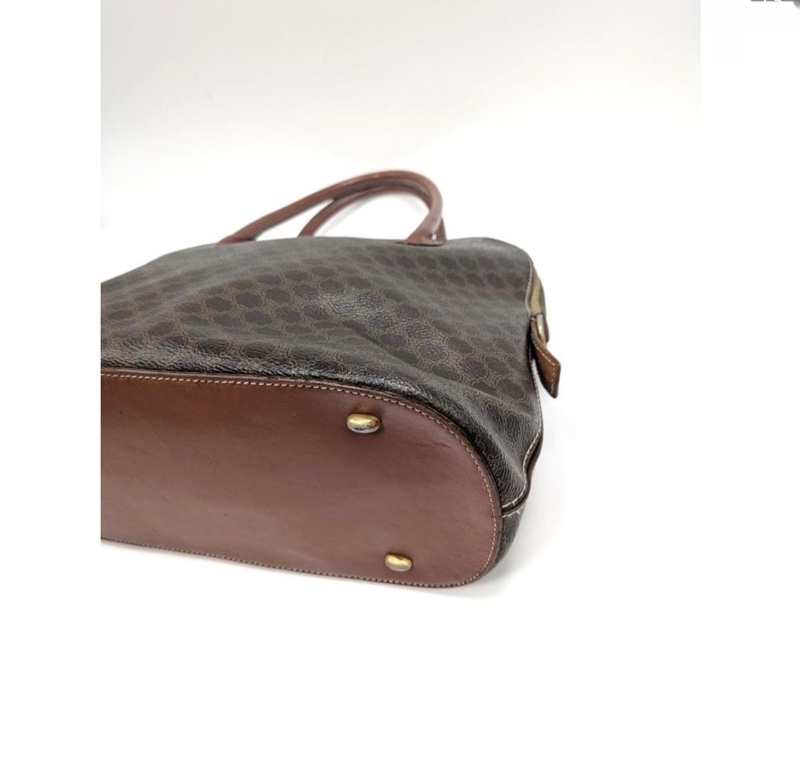 正品 CELINE 凱旋門老花貝殼包｜稀有半圓包型｜Vintage 中古美物-11