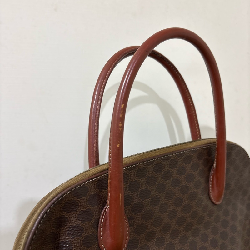 正品 CELINE 凱旋門老花貝殼包｜稀有半圓包型｜Vintage 中古美物-14