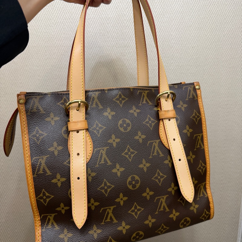 LV 原花金釦Popincourt Haut手提肩背包M40007-5