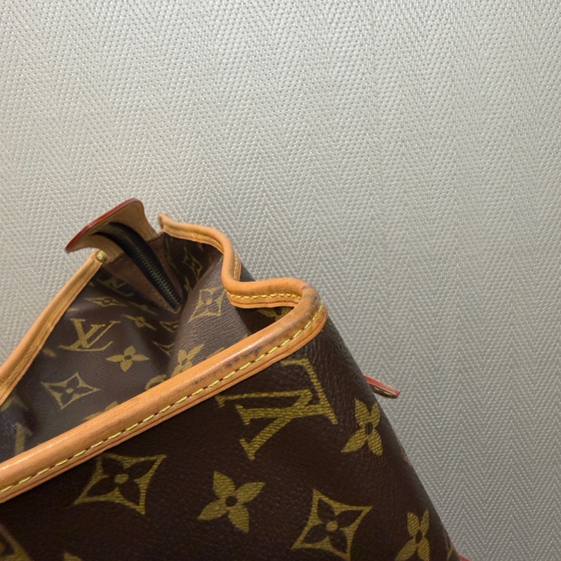 LV 原花金釦Popincourt Haut手提肩背包M40007-12