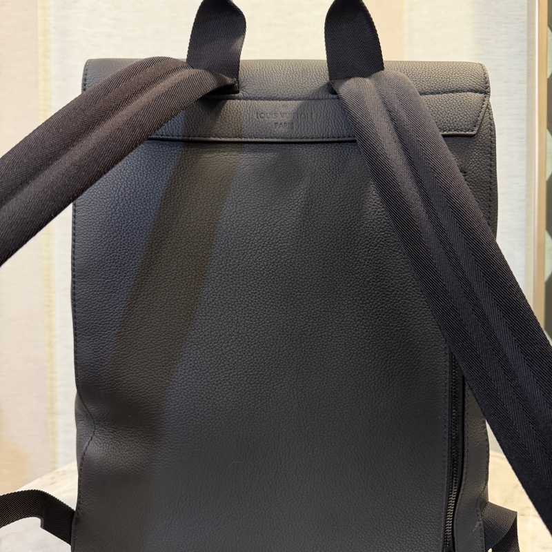 LV 黑牛皮黑釦Flap手提後背包M21367-7