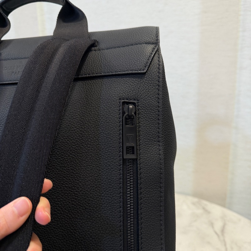 LV 黑牛皮黑釦Flap手提後背包M21367-19
