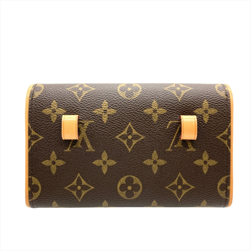 路易威登 Pochette Florentine 單肩包，Monogram 帆布，M51855，棕色，金色五金，FL1012，女士-2