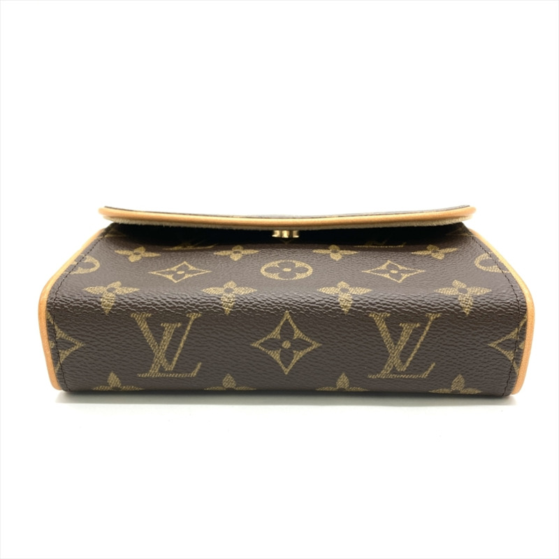 路易威登 Pochette Florentine 單肩包，Monogram 帆布，M51855，棕色，金色五金，FL1012，女士-3