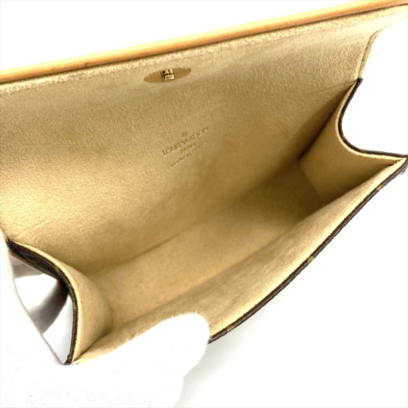 路易威登 Pochette Florentine 單肩包，Monogram 帆布，M51855，棕色，金色五金，FL1012，女士-6