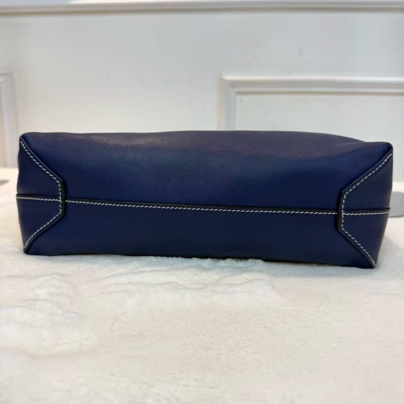 Hermes/愛馬仕Doublesens36 雙面包 拼色雙面深藍拼淺藍托特包-5