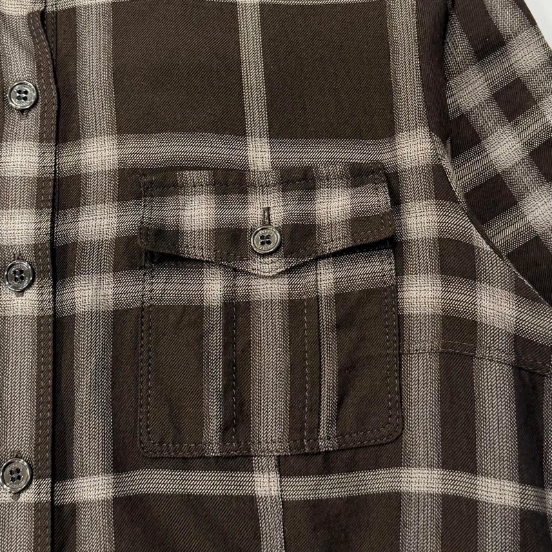 BURBERRY 倫敦 格紋口袋襯衫-4