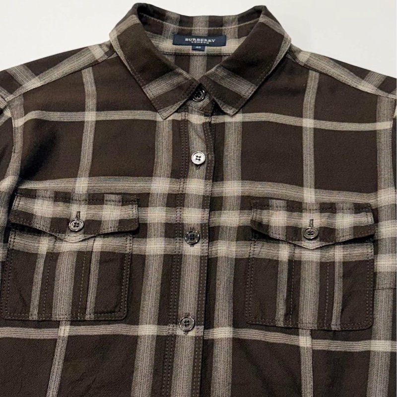 BURBERRY 倫敦 格紋口袋襯衫-5