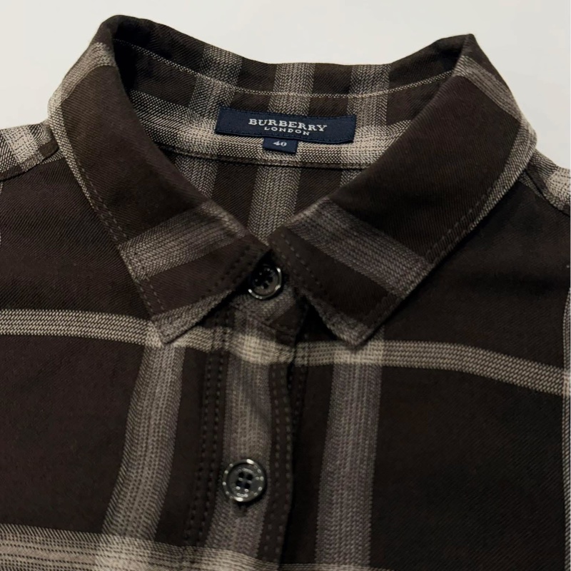 BURBERRY 倫敦 格紋口袋襯衫-8